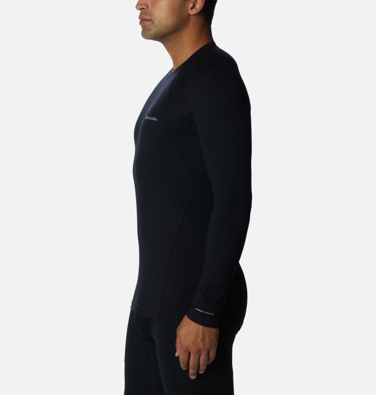 camiseta térmica masculina de gola redonda de peso médio