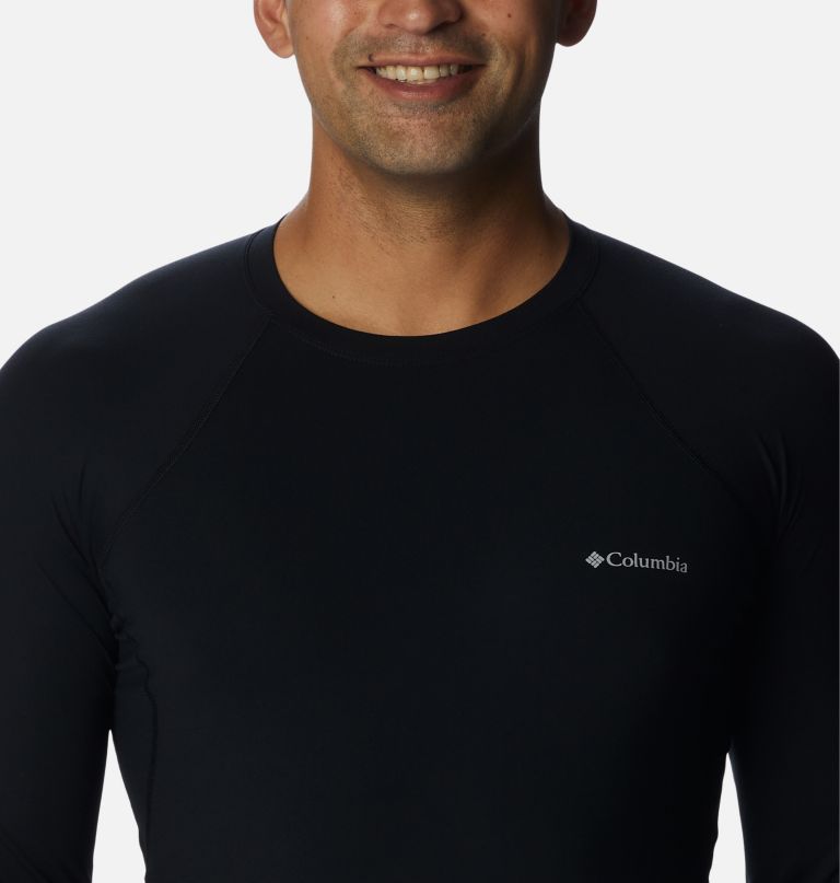 camiseta térmica masculina de gola redonda de peso médio