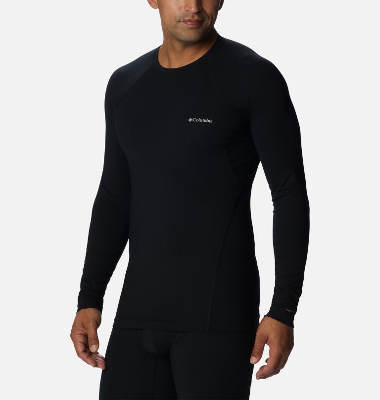 camiseta térmica masculina de gola redonda de peso médio