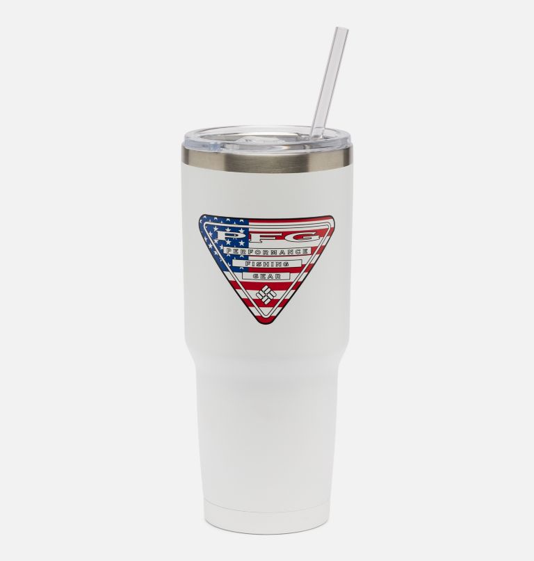 copo térmico de aço inoxidável com canudo - 887 ml 30 oz