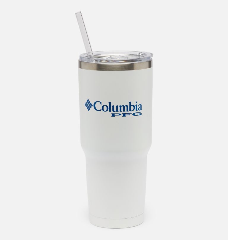 copo térmico de aço inoxidável com canudo - 887 ml 30 oz
