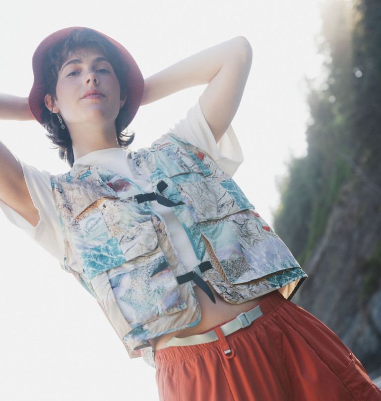 colete estampado cove beach