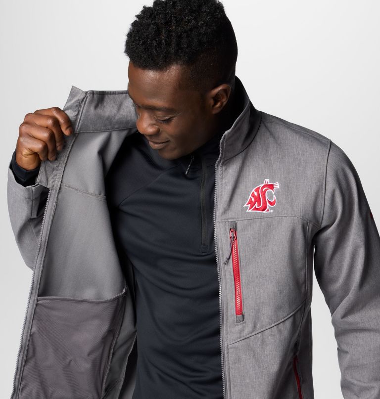 jaqueta softshell masculina universitária ascender iii - estado de washington