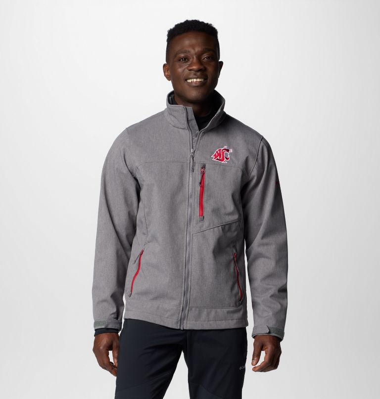 jaqueta softshell masculina universitária ascender iii - estado de washington
