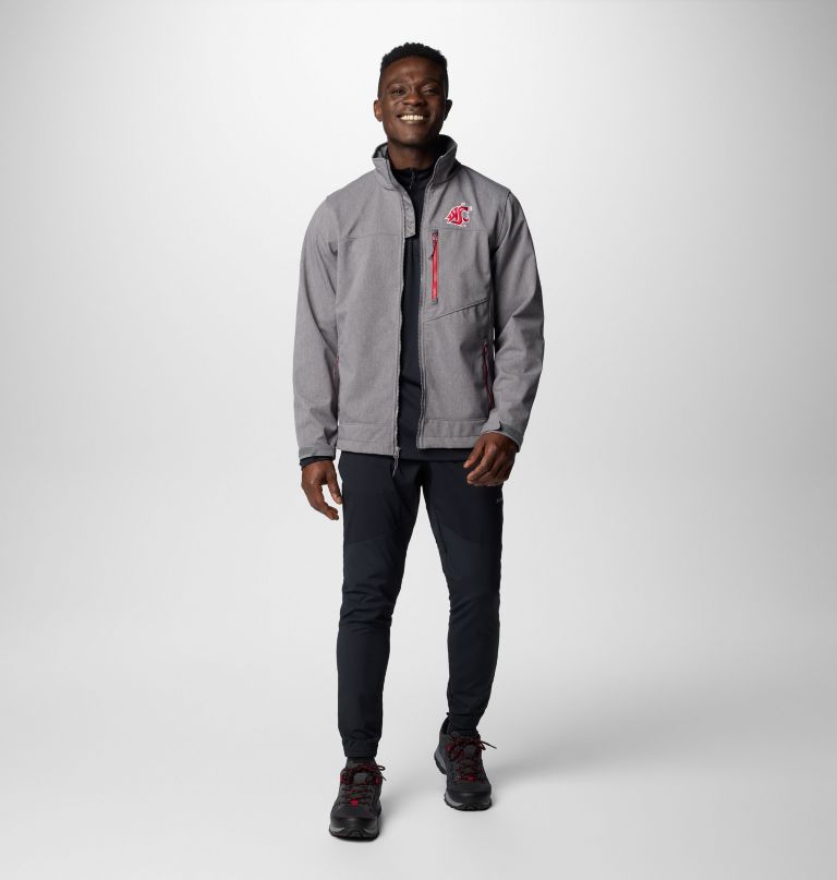 jaqueta softshell masculina universitária ascender iii - estado de washington