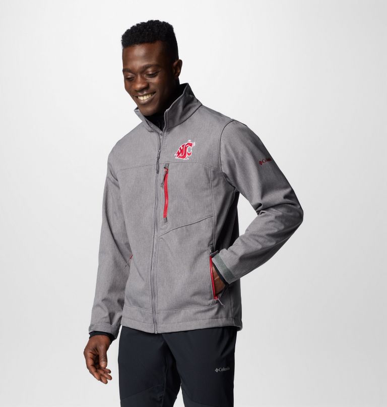 jaqueta softshell masculina universitária ascender iii - estado de washington